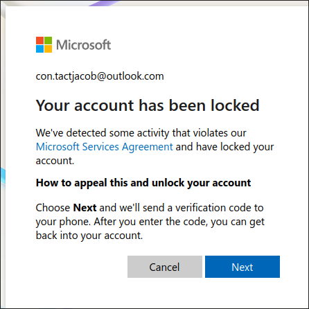 Account Locked